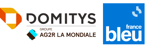 logo domitys et france bleu